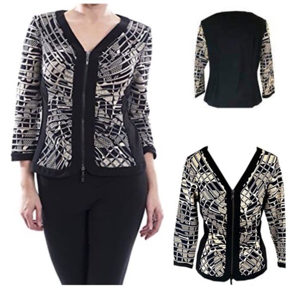 HP✨Like 🆕🇨🇦Gorgeous JR Fitted Zipped Blazer - Picture 5 of 17